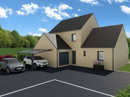 Terrain avec maison neuve à vendre 261 050 € 5 pièces 4 chambres 100 m² 590 m² de terrain Yvetot-Bocage 50700