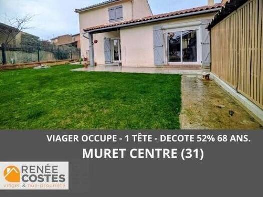Maison en viager occupé Bouquet 67 850 € 4 pièces 3 chambres 94 m² 309 m² de terrain Lycee Aragon-Estantens Muret 31600