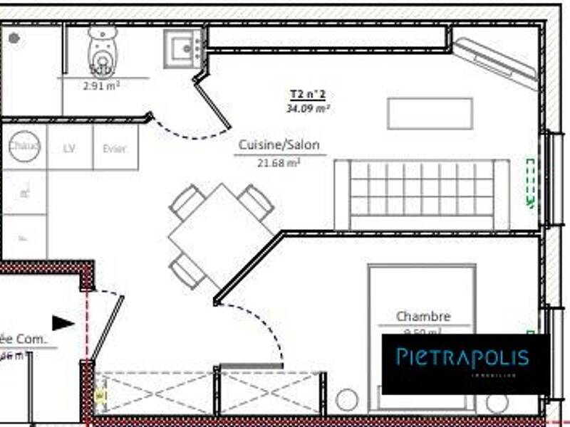 Maison à vendre, 34m², LYON 1ER