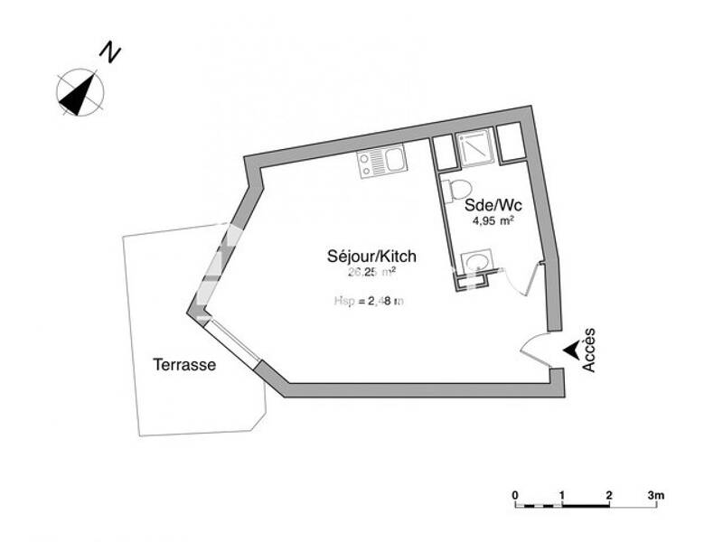 Maison à louer, 31m², MARSEILLE 15E