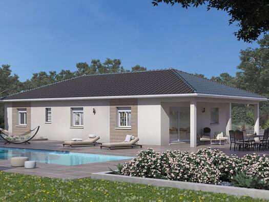 Terrain avec maison neuve à vendre 395 000 € 5 pièces 4 chambres 100 m² 900 m² de terrain Est Montluel 01120