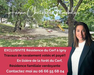 Appartement à vendre 329 900 € 3 pièces 2 chambres 73 m² RDC/3 Ouest Igny 91430