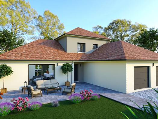 Terrain avec maison neuve à vendre 345 402 € 5 pièces 4 chambres 135 m² 1 200 m² de terrain Ménétreux-le-Pitois 21150