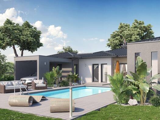 Terrain avec maison neuve à vendre 489 030 € 5 pièces 4 chambres 155 m² 750 m² de terrain Mios 33380