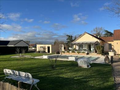 Maison de plain-pied à vendre 265 000 € 4 pièces 3 chambres 135 m² 1 963 m² de terrain Campagne Domerat 03410