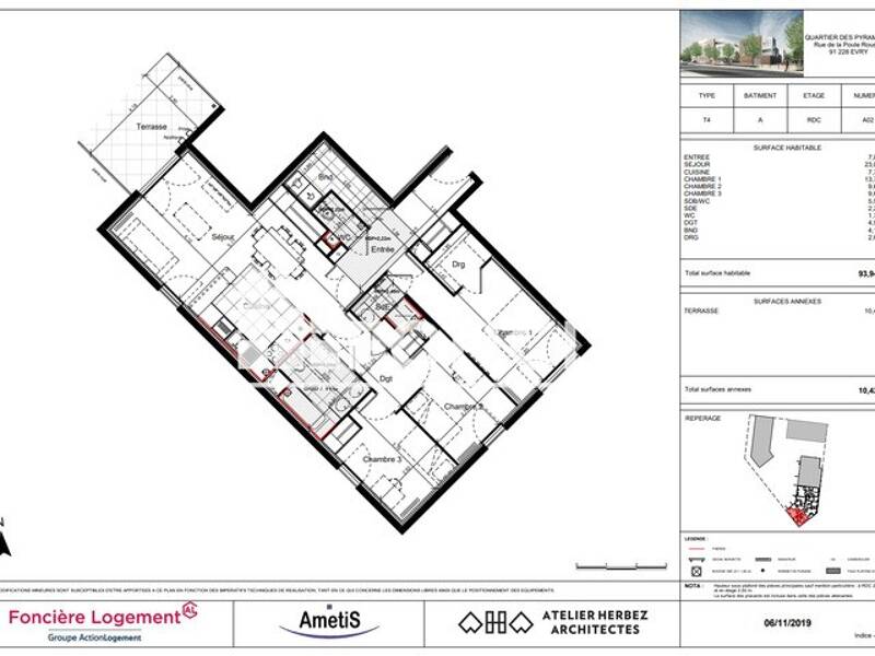 Maison à louer, 94m², COURCOURONNES