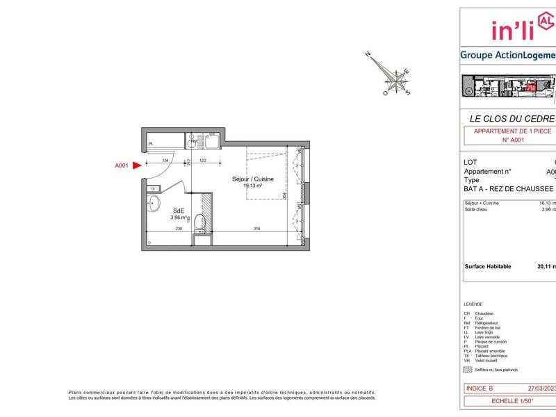 Maison à louer, 20m², CARRIERES SUR SEINE