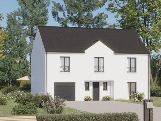 Terrain avec maison neuve à vendre 393 900 € 6 pièces 5 chambres 152 m² 401 m² de terrain Vaucourtois 77580