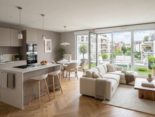 Appartement à vendre - neuf 599 950 € 4 pièces 3 chambres 98 m² RDC Gabriel Peri Le Pré-Saint-Gervais 93310