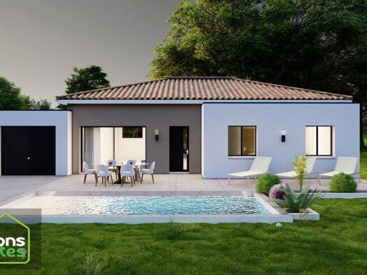 Terrain avec maison neuve à vendre 339 800 € 4 pièces 3 chambres 90 m² 589 m² de terrain Vinassan 11110
