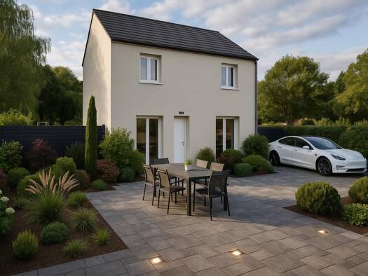 Terrain avec maison neuve à vendre 258 000 € 7 pièces 5 chambres 98,3 m² 480 m² de terrain Vivieres Villers-Cotterêts 02600