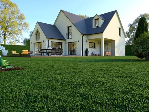 Terrain avec maison neuve à vendre 590 000 € 5 pièces 5 chambres 180 m² 695 m² de terrain Saint-Gatien-des-Bois 14130