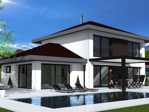 Terrain avec maison neuve à vendre 630 000 € 5 pièces 4 chambres 106 m² 550 m² de terrain Juvigny 74100