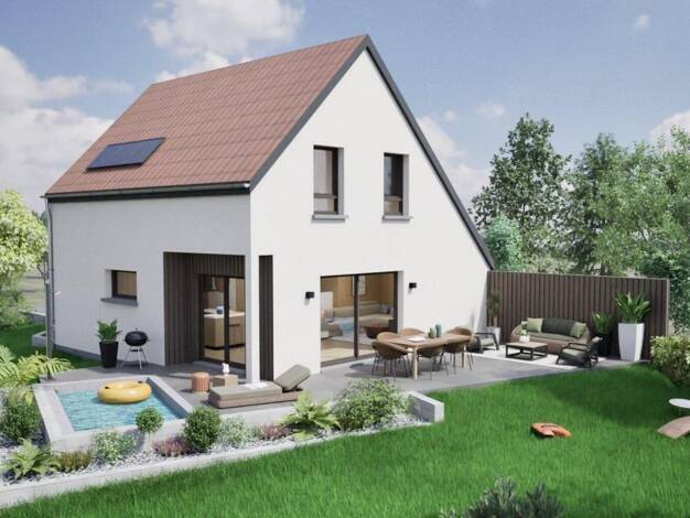 Terrain avec maison neuve à vendre 554 200 € 6 pièces 4 chambres 113 m² 582 m² de terrain Odratzheim 67520