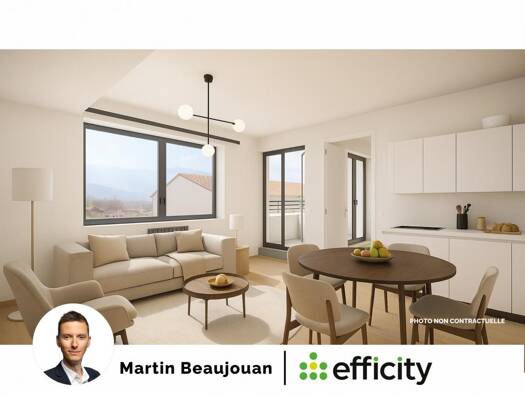 Appartement à vendre 325 000 € 3 pièces 2 chambres 60 m² Étage 5/6 Centre La Roche-sur-Foron 74800