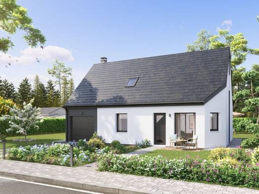 Terrain avec maison neuve à vendre 243 500 € 4 pièces 3 chambres 102,4 m² 666 m² de terrain Yvetot-Bocage 50700