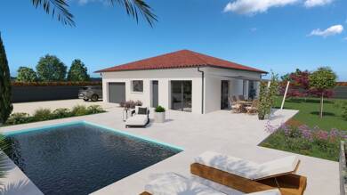 Terrain avec maison neuve à vendre 204 000 € Crottet 01620