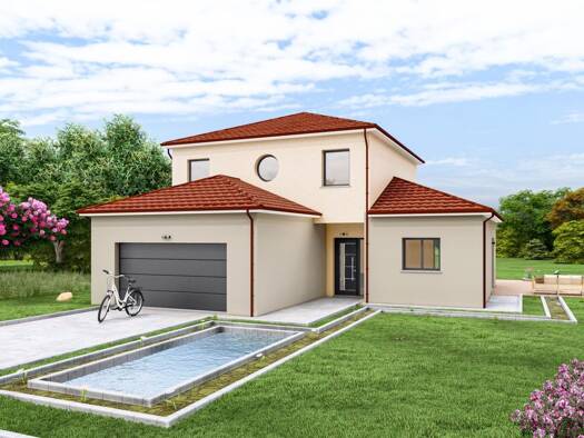 Terrain avec maison neuve à vendre 302 000 € 6 pièces 4 chambres 116,6 m² Uxegney 88390