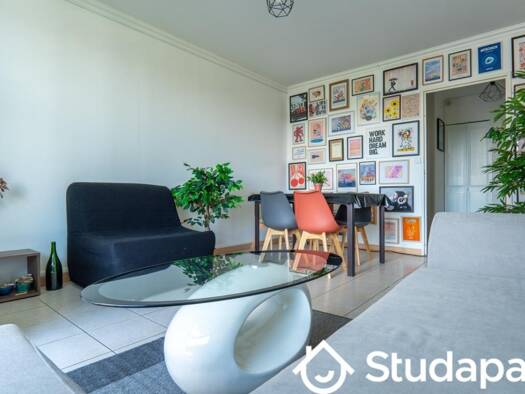 Colocation à louer - logement étudiant 480 € 1 pièce 1 chambre 10 m² 3ème étage Rives du Cher Tours 37000