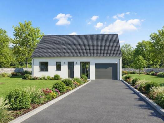 Terrain avec maison neuve à vendre 165 398 € 3 pièces 2 chambres 76 m² 650 m² de terrain Méreau 18120