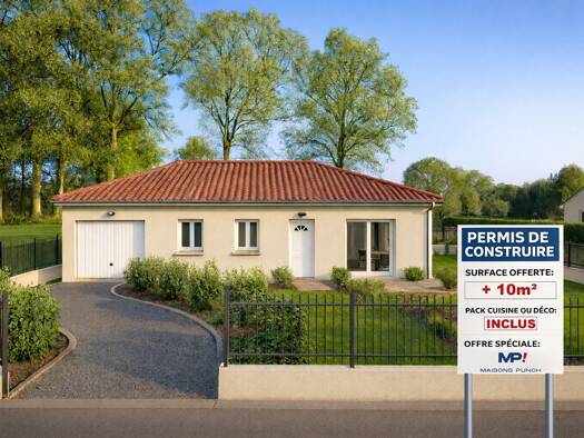 Terrain avec maison neuve à vendre 200 000 € 4 pièces 3 chambres 80 m² 900 m² de terrain Lay 42470