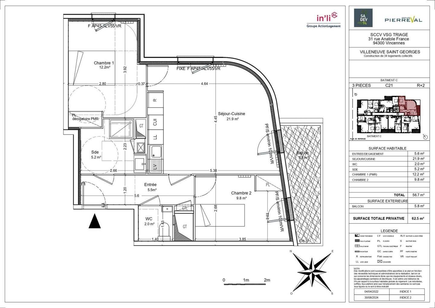 Maison à louer, 57m², VILLENEUVE SAINT GEORGES