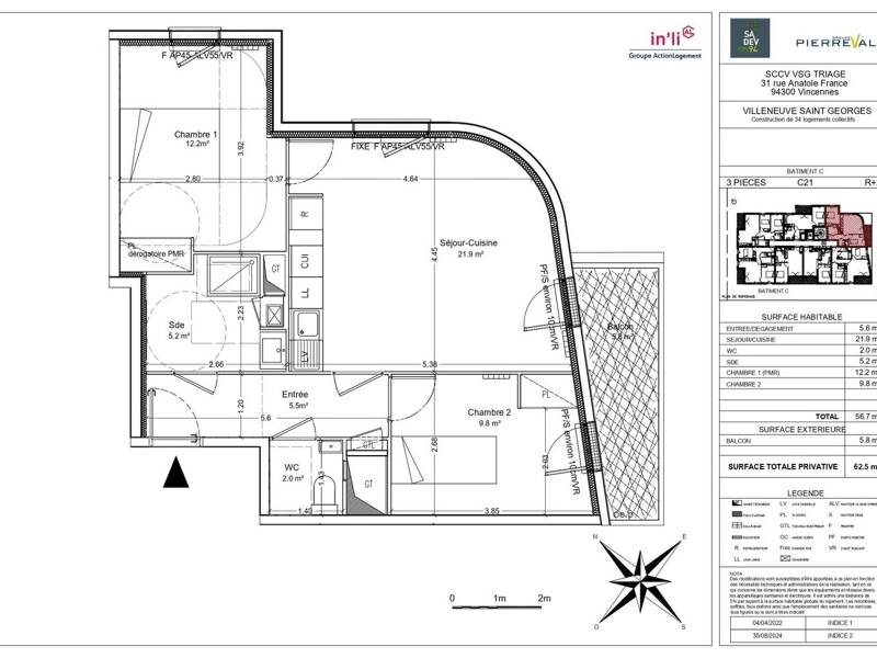 Maison à louer, 57m², VILLENEUVE SAINT GEORGES