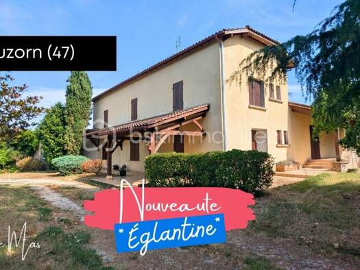 Maison à vendre 285 000 € 7 pièces 5 chambres 185 m² 61 339 m² de terrain Cuzorn 47500