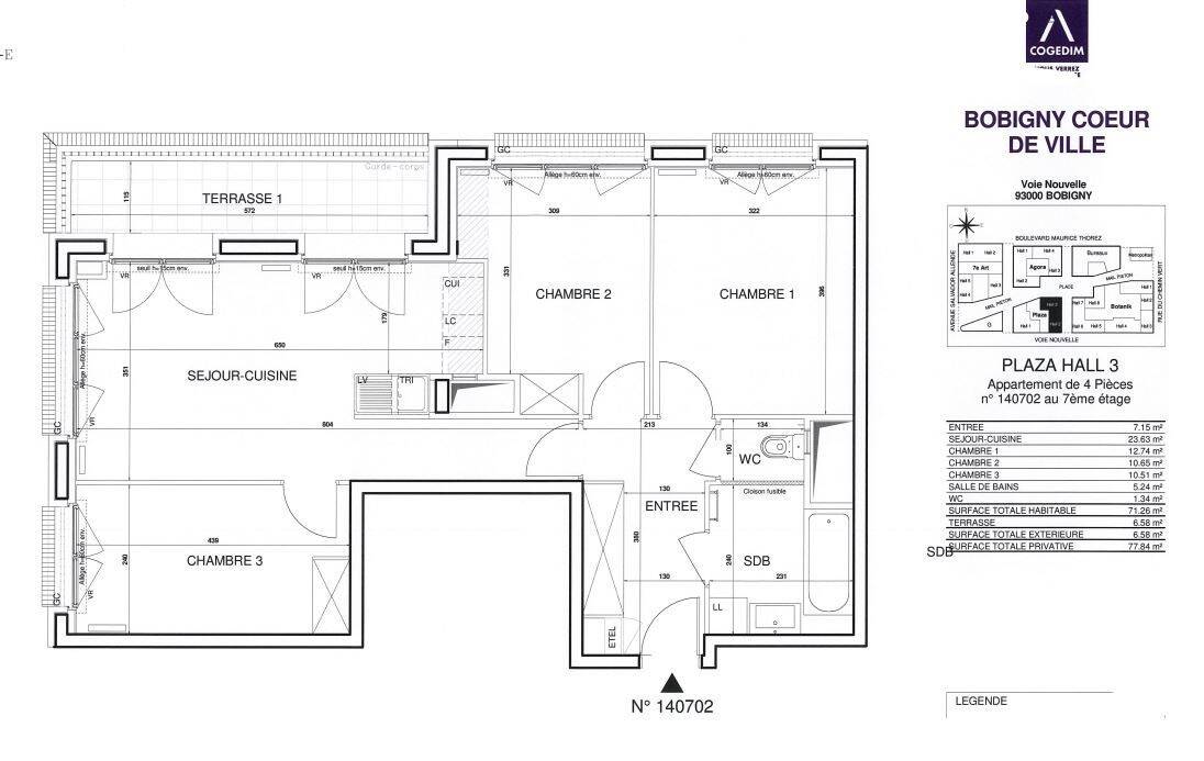 Maison à louer, 71m², BOBIGNY