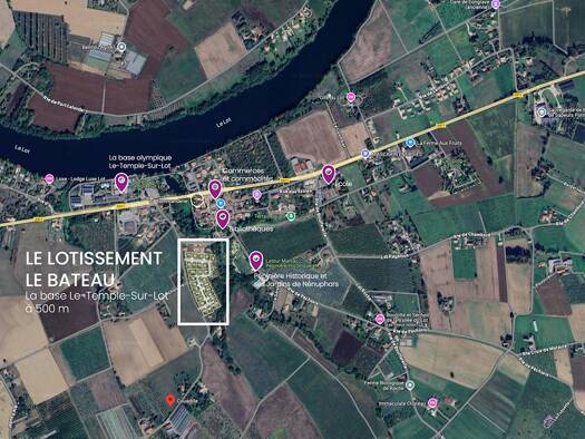 Terrain à vendre - neuf 39 000 € 487 m² de terrain Le Temple-sur-Lot 47110