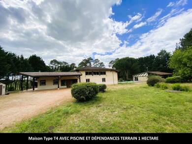 Maison à vendre 450 000 € 8 pièces 4 chambres 260 m² 10 000 m² de terrain Gabarret 40310