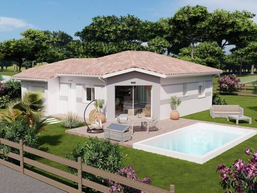 Terrain avec maison neuve à vendre 140 800 € 3 pièces 2 chambres 60 m² 367 m² de terrain Souprosse 40250