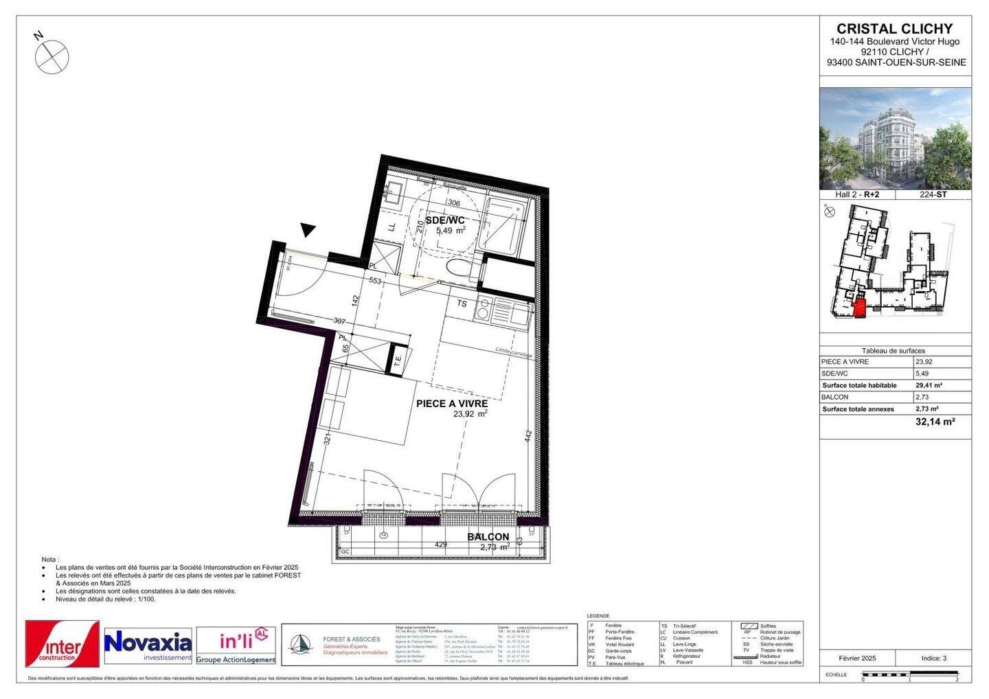 Maison à louer, 29m², CLICHY