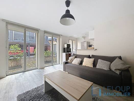 Duplex à louer 675 € 2 pièces 1 chambre 52 m² RDC Vieux Marché-Cathédrale Rouen 76000