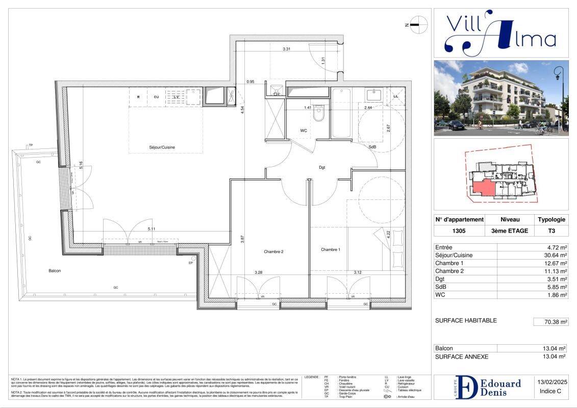 Maison à louer, 70m², SAINT MAUR DES FOSSES