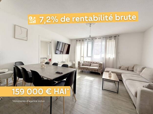 Appartement à vendre 159 000 € 4 pièces 3 chambres 70 m² Étage 1/8 Bonnefoy - La Roseraie - Gramont Toulouse 31500