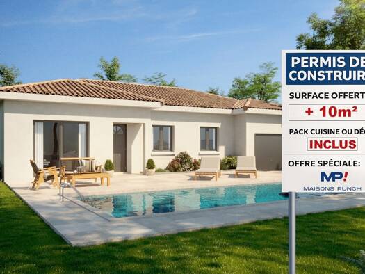 Terrain avec maison neuve à vendre 308 000 € 5 pièces 4 chambres 115 m² 1 060 m² de terrain Marclopt 42210