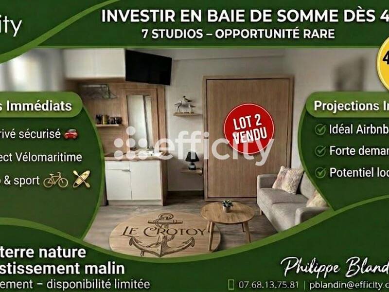Maison à vendre, 13m², LE CROTOY