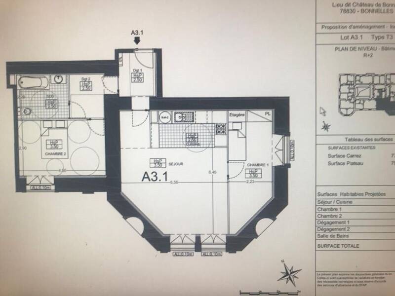 Maison à louer, 72m², BONNELLES