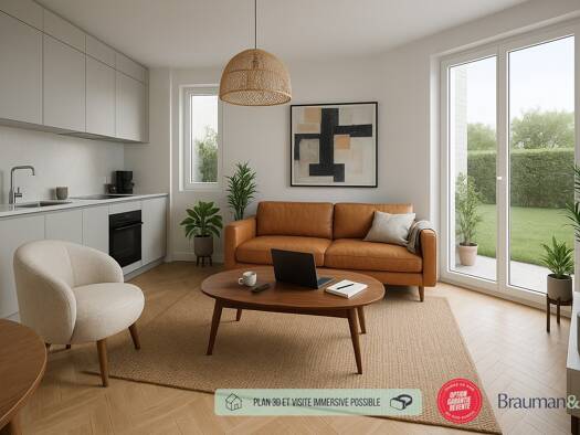 Appartement à vendre - neuf 165 000 € 1 pièce 30 m² RDC La Verte Vallée Caen 14000