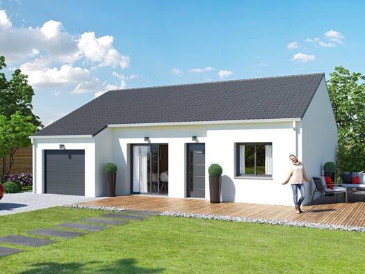 Terrain avec maison neuve à vendre 183 000 € 4 pièces 3 chambres 75 m² 705 m² de terrain Centre Ville Delle 90100