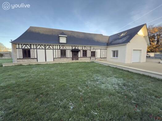 Maison à vendre 260 000 € 6 pièces 4 chambres 210 m² 3 000 m² de terrain Alvimare 76640