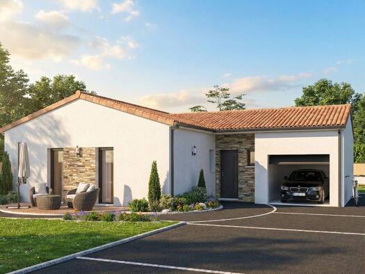 Terrain avec maison neuve à vendre 270 698 € 4 pièces 3 chambres 88 m² 680 m² de terrain Corsept 44560