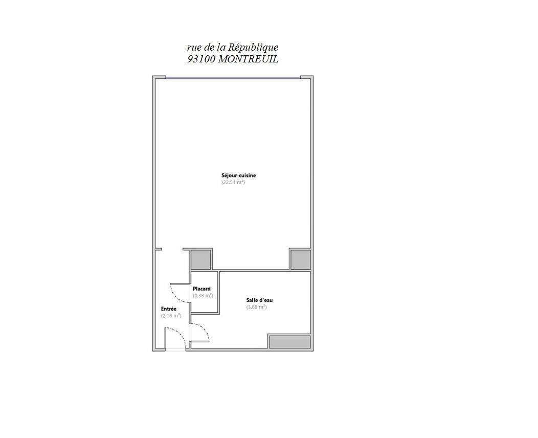 Maison à louer, 28m², MONTREUIL