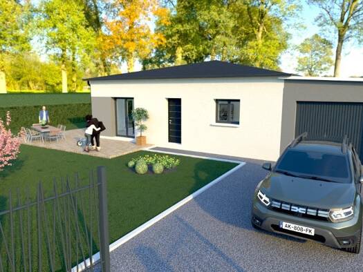Terrain avec maison neuve à vendre 235 000 € 4 pièces 3 chambres 90 m² 1 140 m² de terrain Oradour-sur-Glane 87520