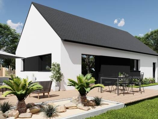 Terrain avec maison neuve à vendre 219 000 € 3 pièces 2 chambres 65 m² 452 m² de terrain Plaintel 22940