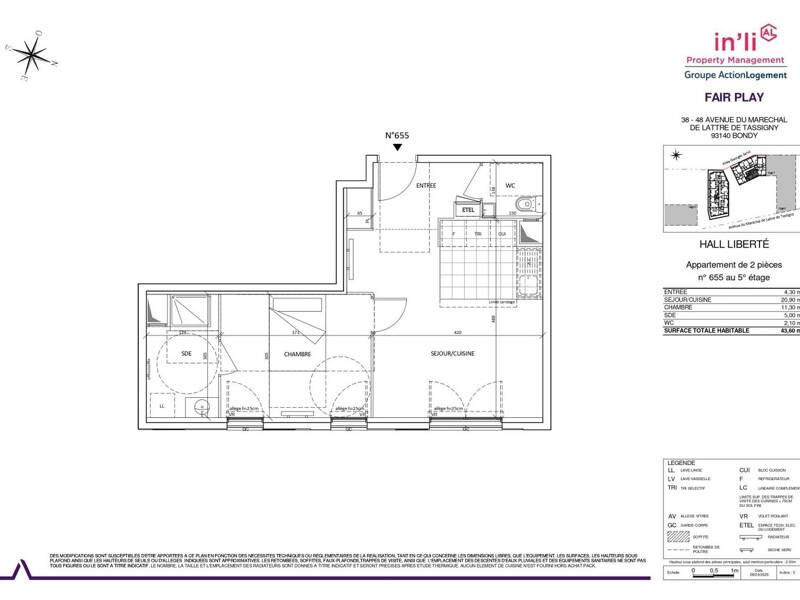 Maison à louer, 44m², BONDY