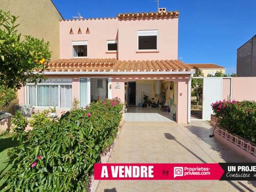Maison à vendre 285 000 € 5 pièces 3 chambres 110 m² 400 m² de terrain Centre Ville Saint-Laurent-de-la-Salanque 66250