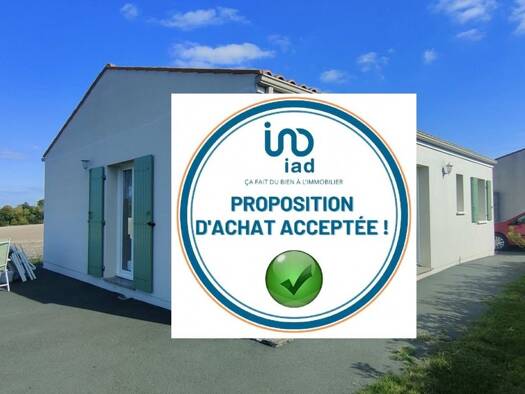 Pavillon à vendre 149 900 € 4 pièces 2 chambres 80 m² 421 m² de terrain Berneuil 17460