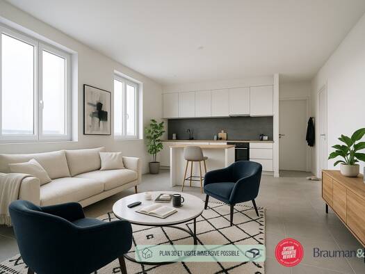 Appartement à vendre - neuf 291 525 € 4 pièces 1 chambre 81 m² 1er étage Collegiale Mantes-la-Jolie 78200